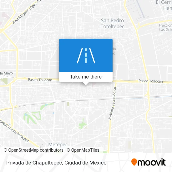 Privada de Chapultepec map