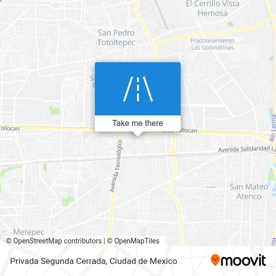 Privada Segunda Cerrada map