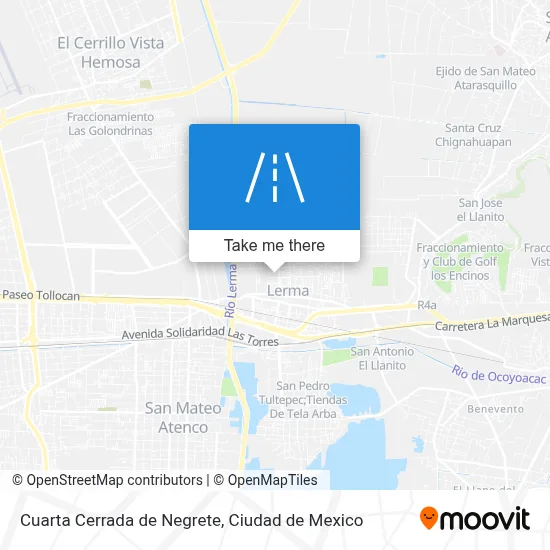 Cuarta Cerrada de Negrete map