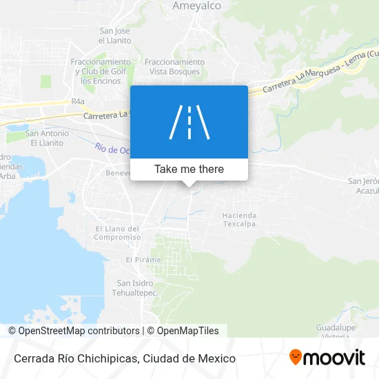 Cerrada Río Chichipicas map