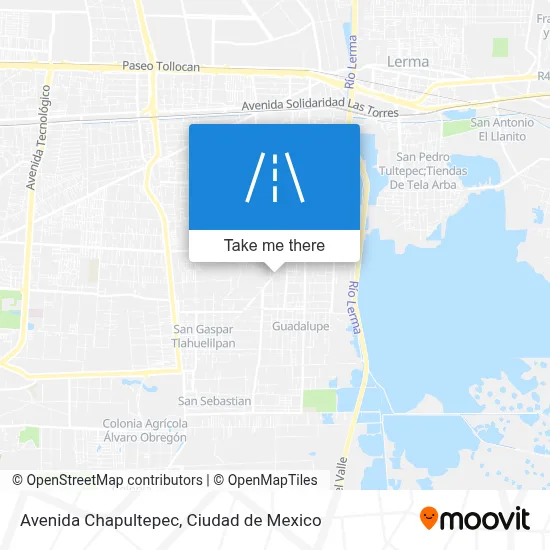 Avenida Chapultepec map