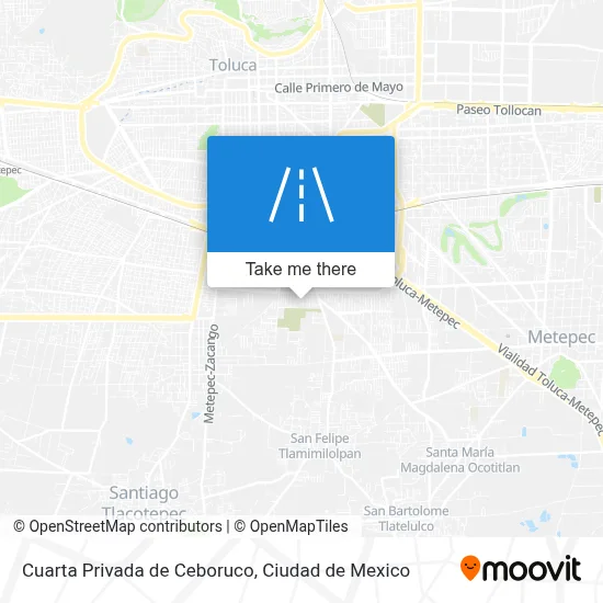 Cuarta Privada de Ceboruco map