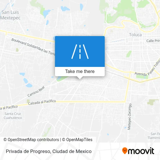 Privada de Progreso map