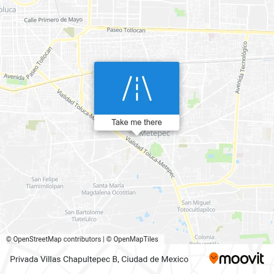 Privada Villas Chapultepec B map