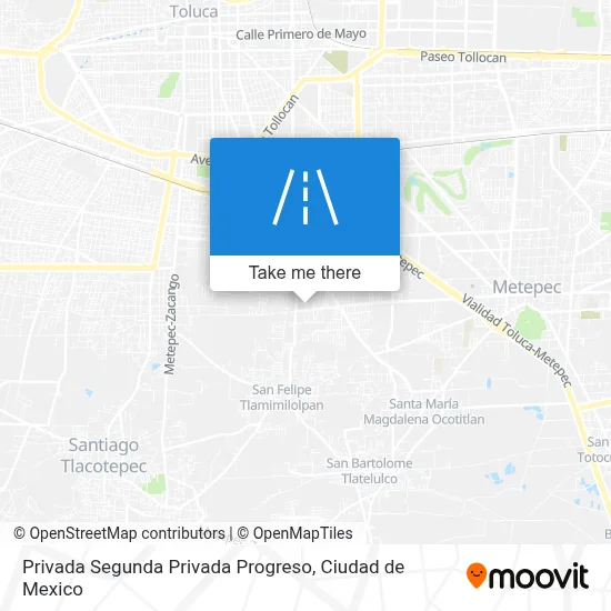 Privada Segunda Privada Progreso map