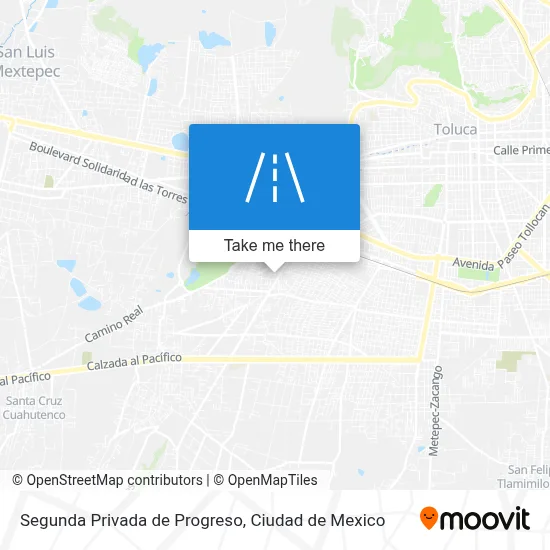 Segunda Privada de Progreso map