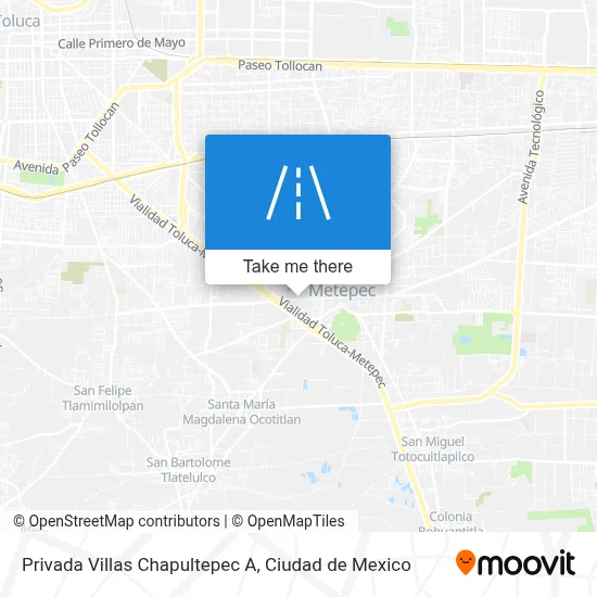 Privada Villas Chapultepec A map