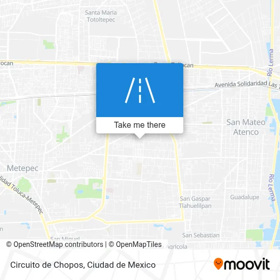 Circuito de Chopos map