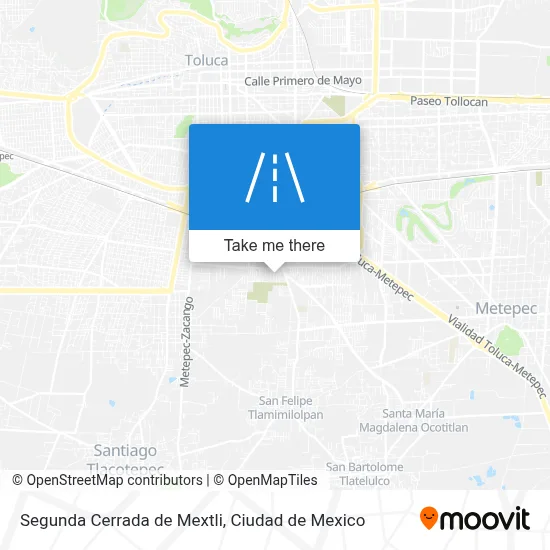 Segunda Cerrada de Mextli map