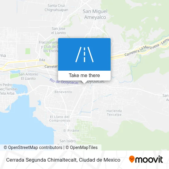 Cerrada Segunda Chimaltecalt map