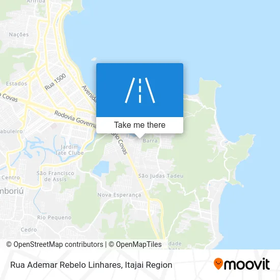 Rua Ademar Rebelo Linhares map