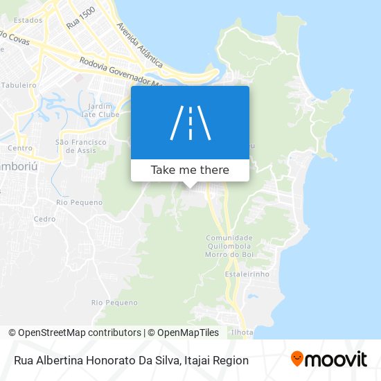 Rua Albertina Honorato Da Silva map