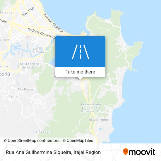 Rua Ana Guilhermina Siqueira map