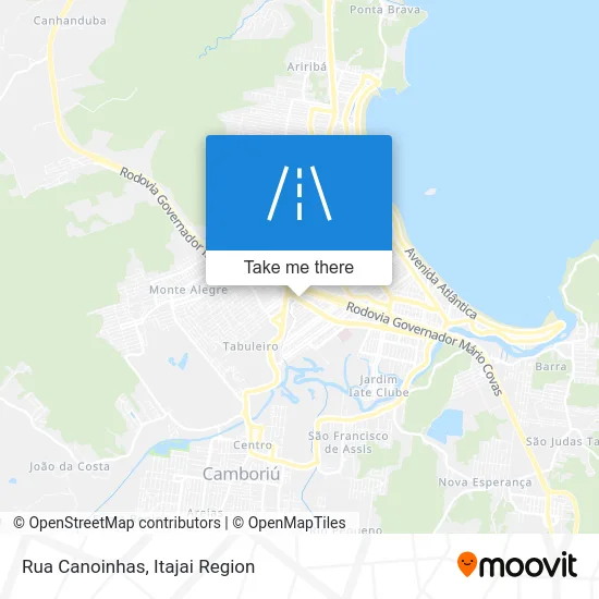 Rua Canoinhas map