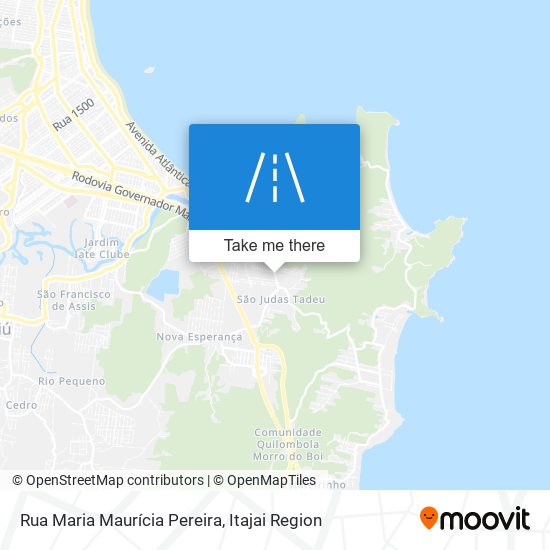 Mapa Rua Maria Maurícia Pereira