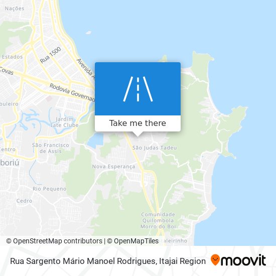 Mapa Rua Sargento Mário Manoel Rodrigues