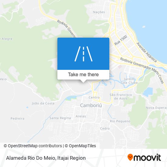 Alameda Rio Do Meio map