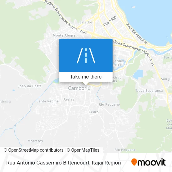 Rua Antônio Cassemiro Bittencourt map
