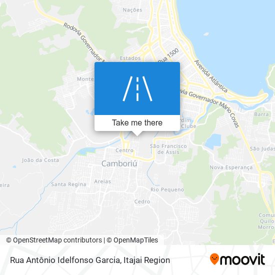 Mapa Rua Antônio Idelfonso Garcia