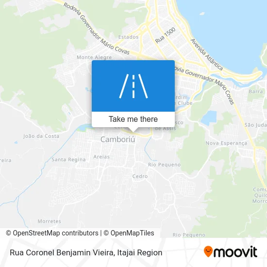 Rua Coronel Benjamin Vieira map