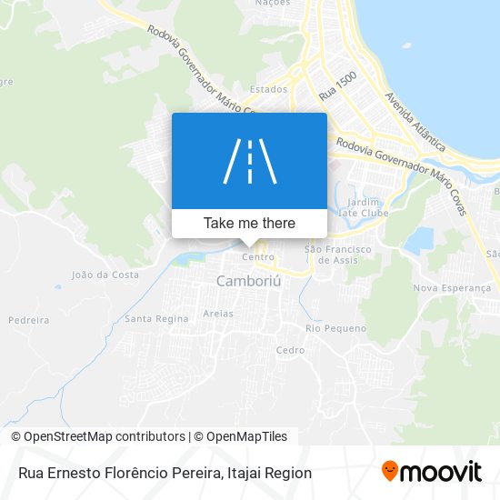 Mapa Rua Ernesto Florêncio Pereira