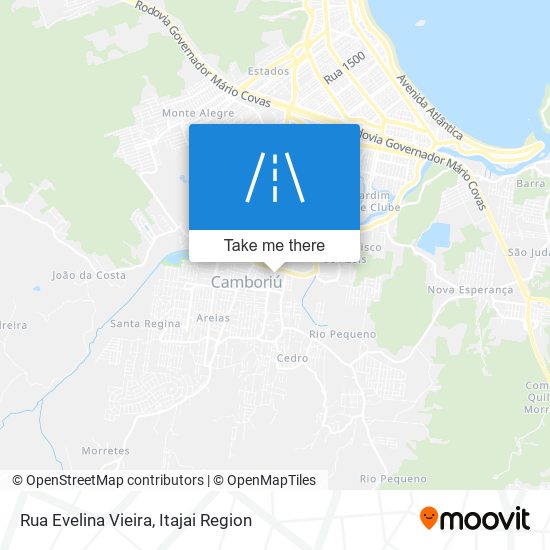 Mapa Rua Evelina Vieira