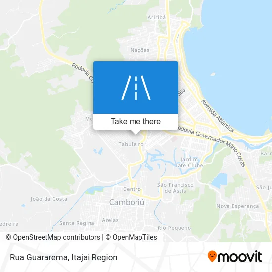 Rua Guararema map