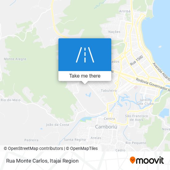 Rua Monte Carlos map