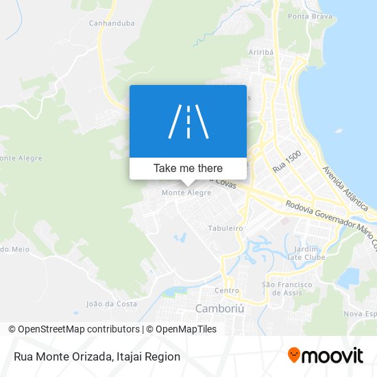 Rua Monte Orizada map