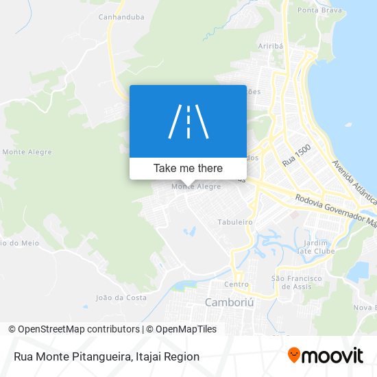 Mapa Rua Monte Pitangueira