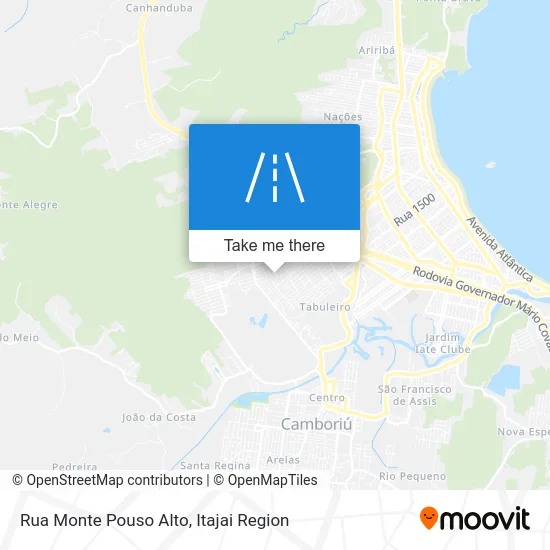 Rua Monte Pouso Alto map