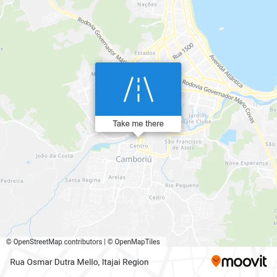 Rua Osmar Dutra Mello map