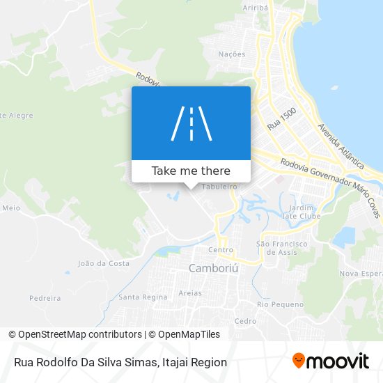 Mapa Rua Rodolfo Da Silva Simas