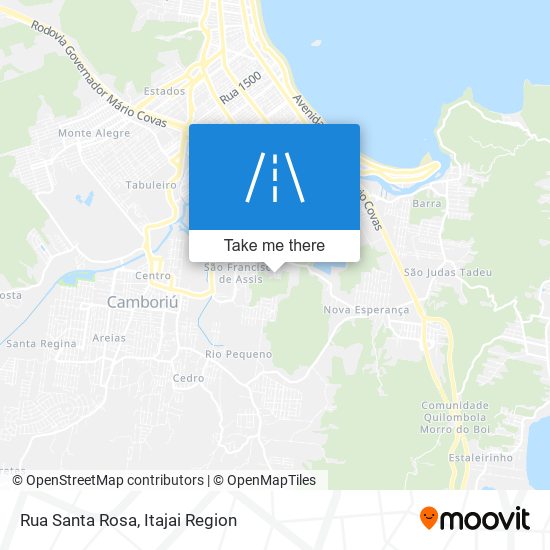 Mapa Rua Santa Rosa