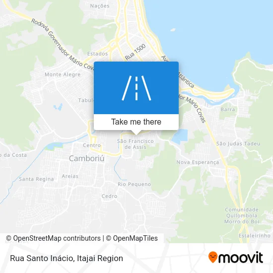 Rua Santo Inácio map