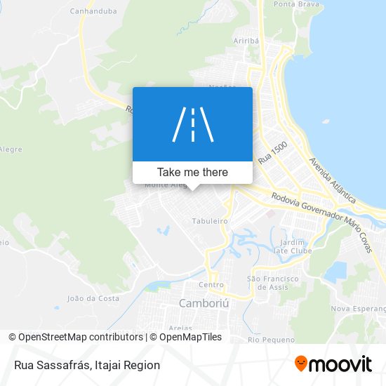 Rua Sassafrás map