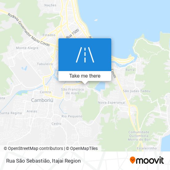 Mapa Rua São Sebastião