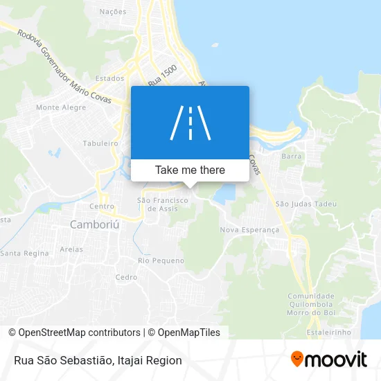 Rua São Sebastião map