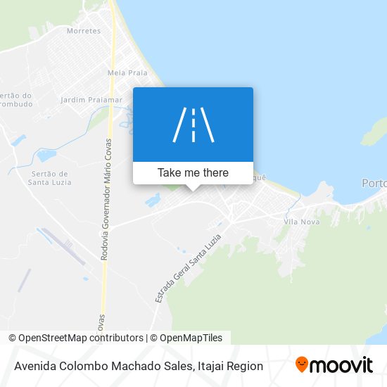 Mapa Avenida Colombo Machado Sales