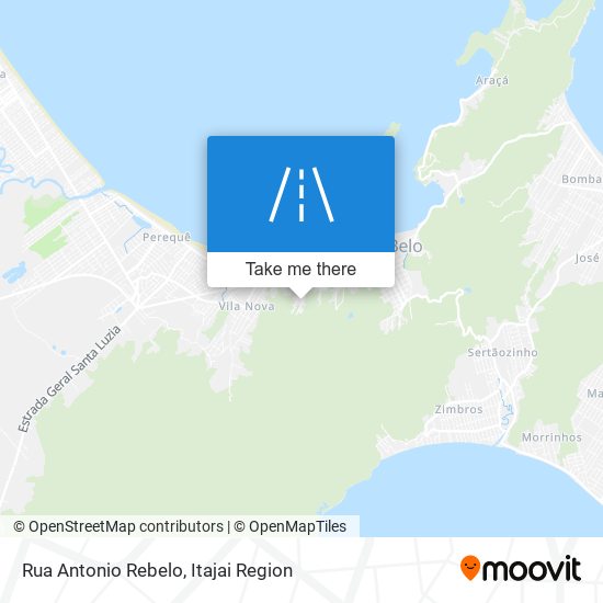 Mapa Rua Antonio Rebelo