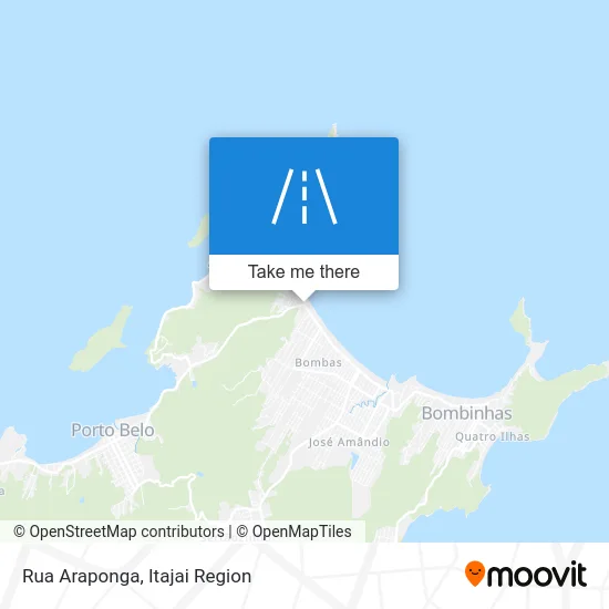 Rua Araponga map