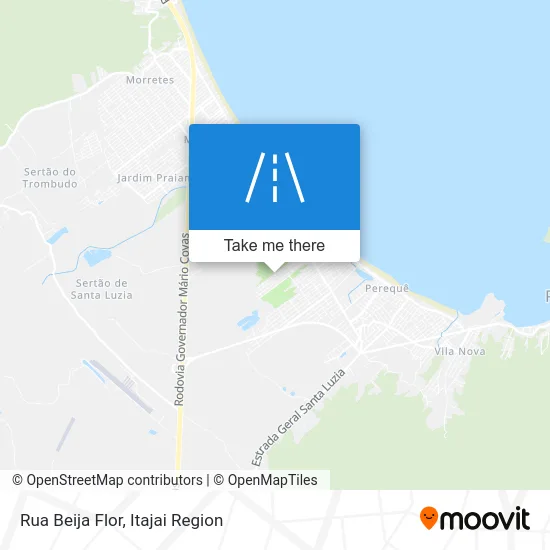 Rua Beija Flor map