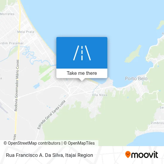 Rua Francisco A. Da Silva map