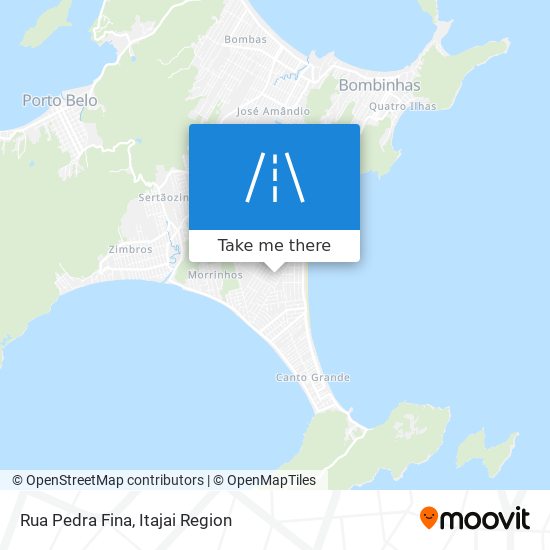 Mapa Rua Pedra Fina