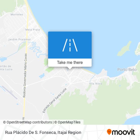 Mapa Rua Plácido De S. Fonseca