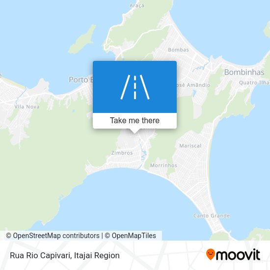 Mapa Rua Rio Capivari