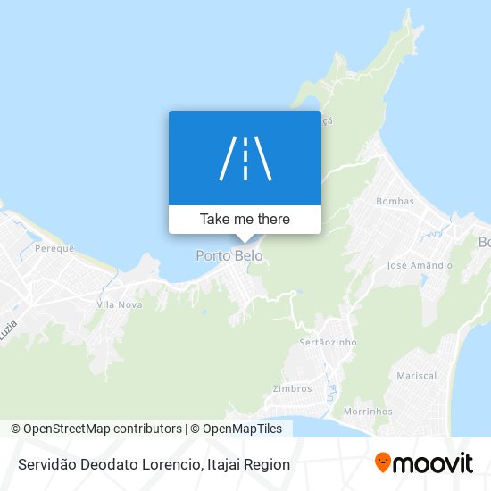 Mapa Servidão Deodato Lorencio