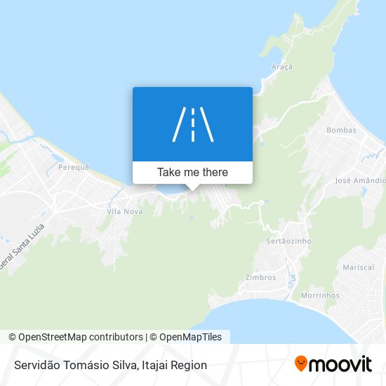 Mapa Servidão Tomásio Silva