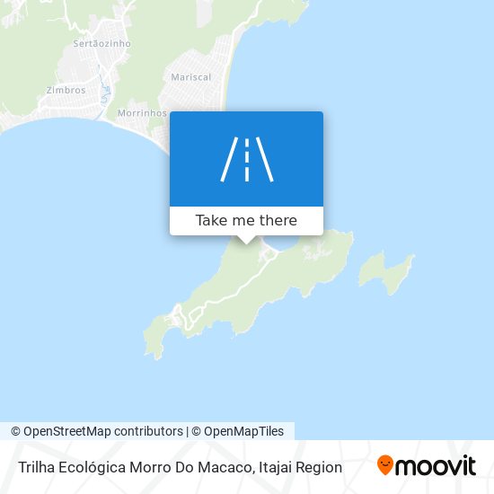 Trilha Ecológica Morro Do Macaco map