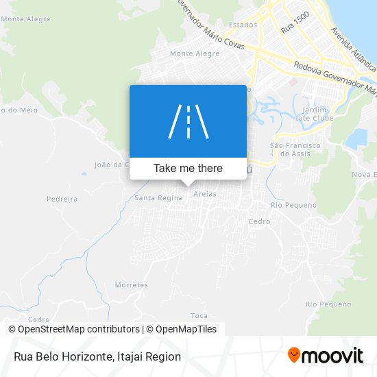 Mapa Rua Belo Horizonte